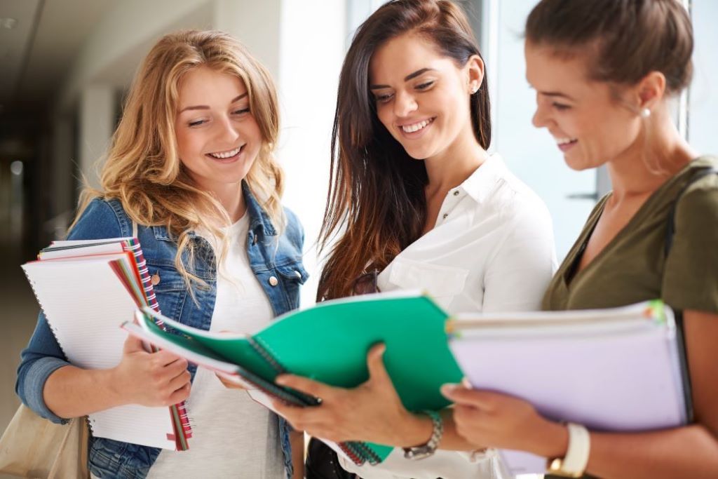 Women attending an educational workshop in California classroom setting